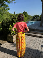 Pantalon Rayé Citron
