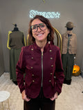 Veste sergent bordeaux