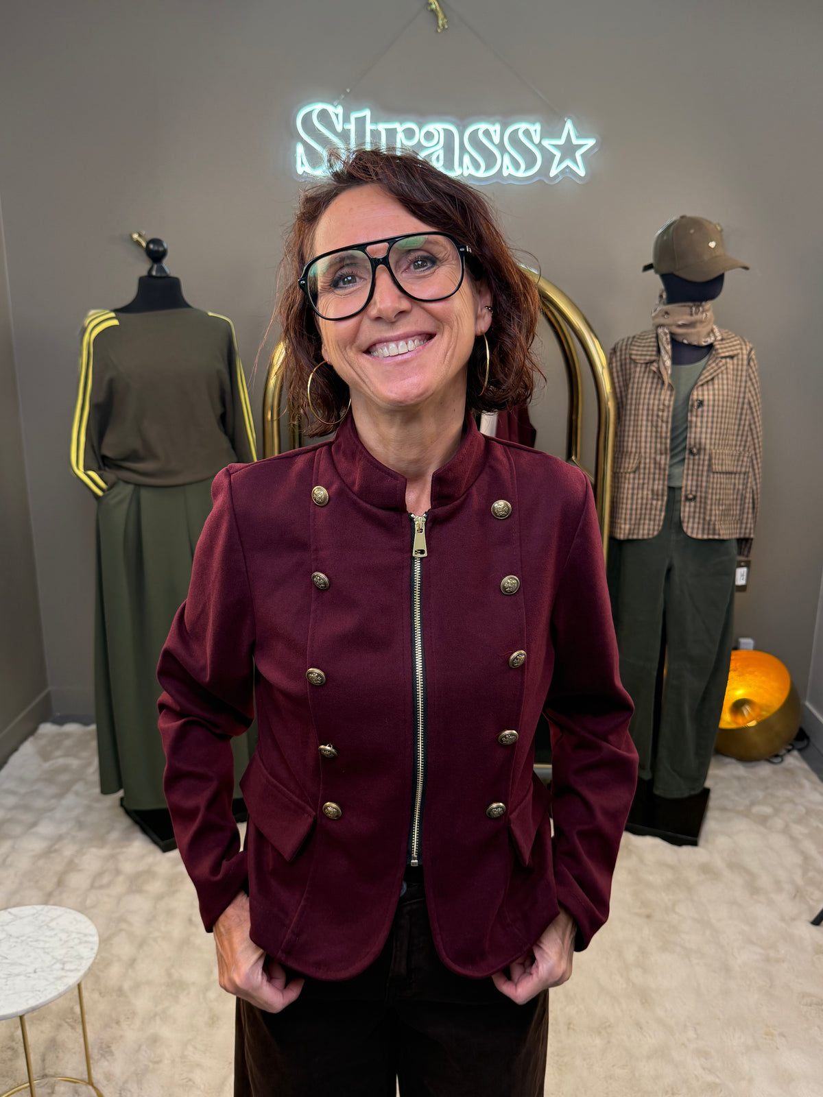 Veste sergent bordeaux