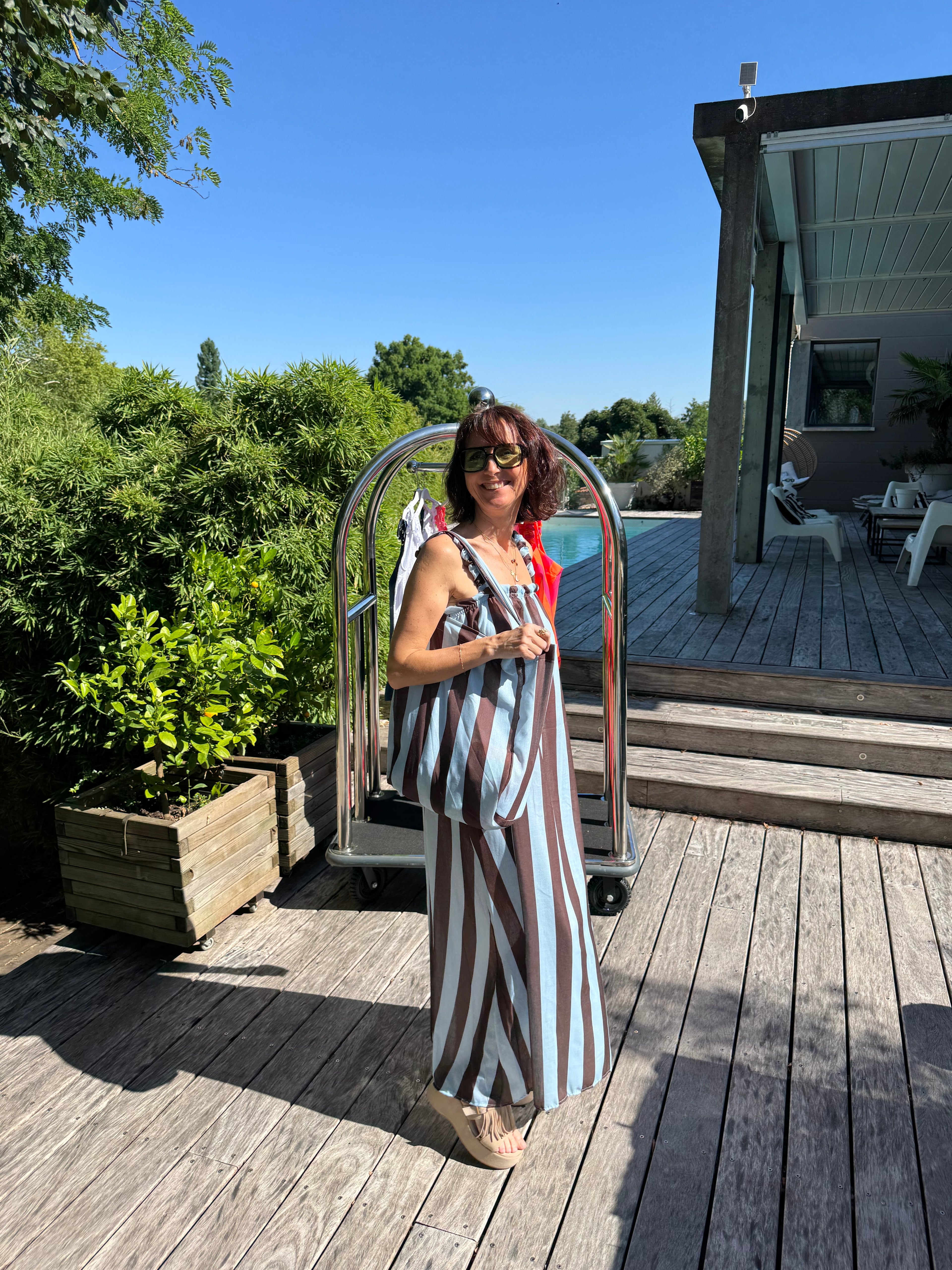 Robe et Son Sac Bleu et Choco