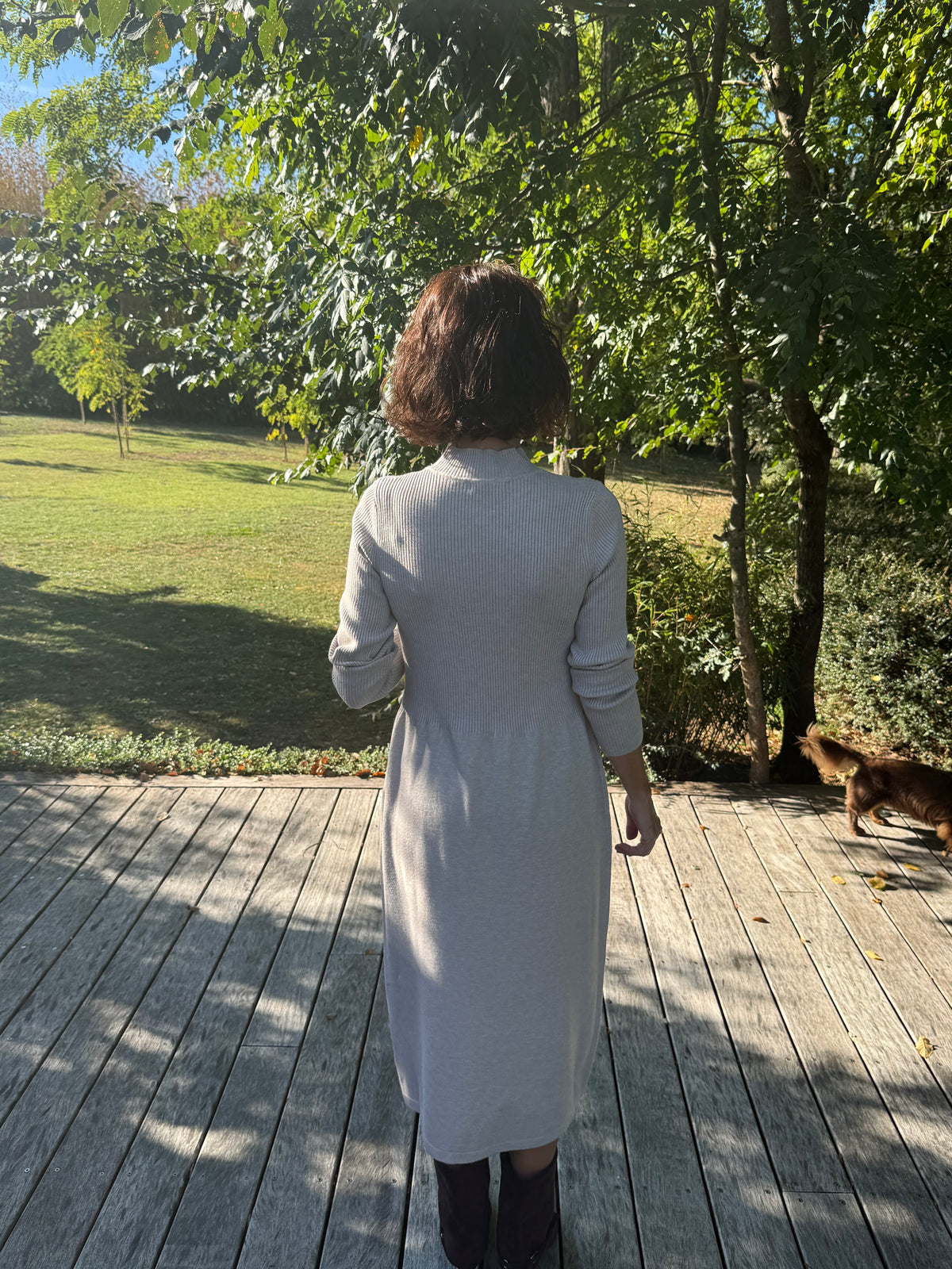 Robe pull Pénélope beige