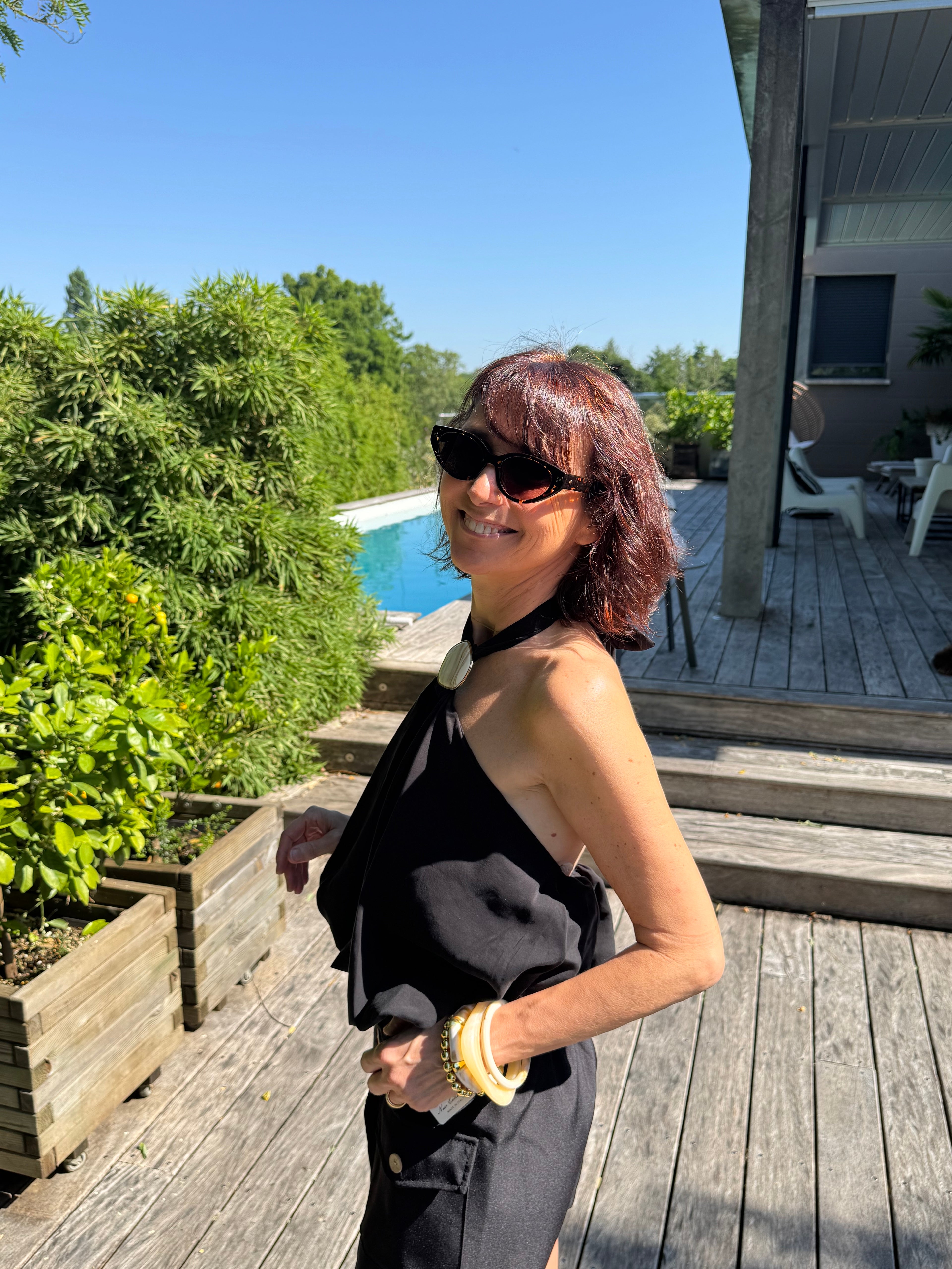 Top Dos Nu Capri Noir