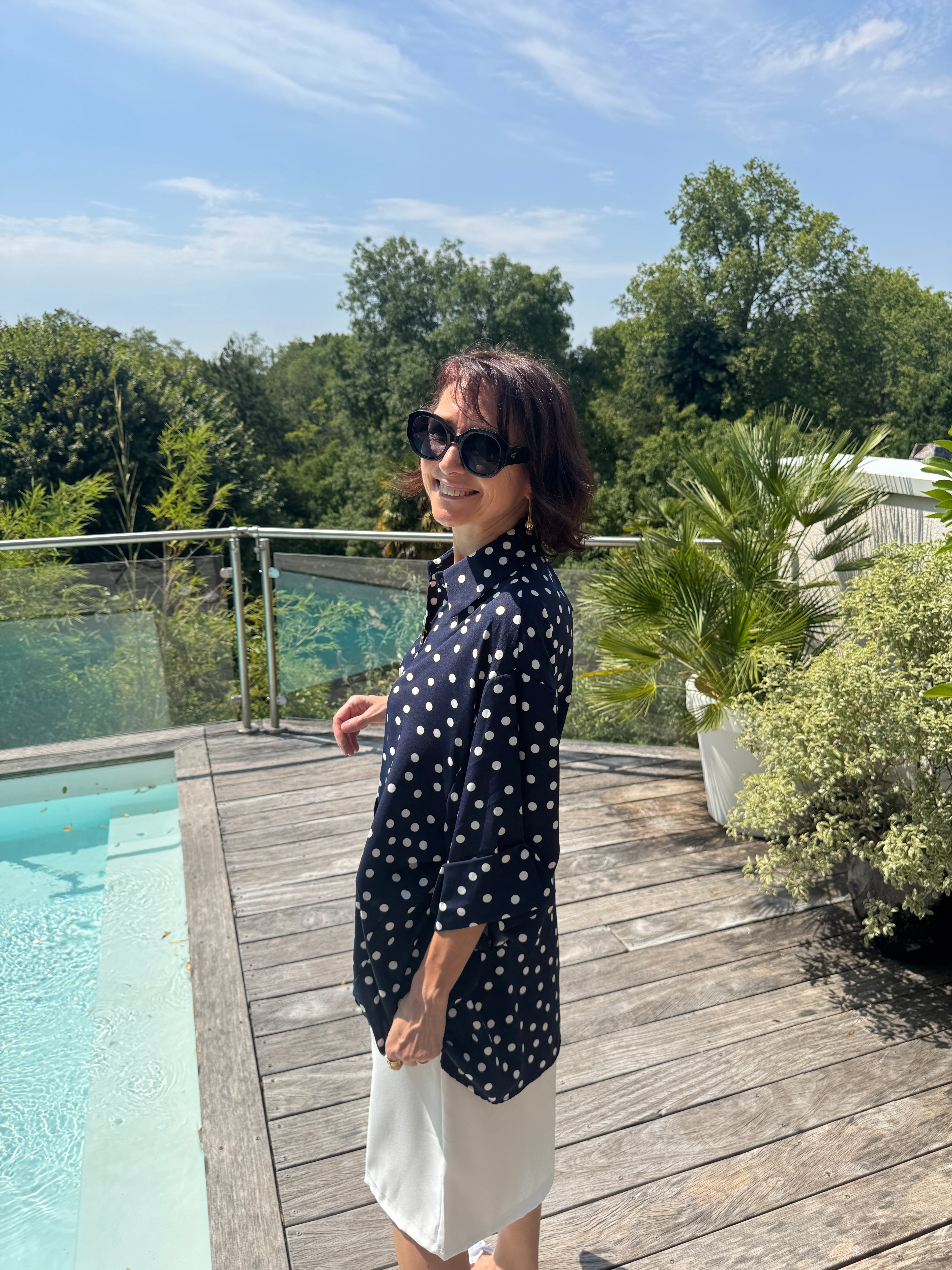 Chemise Pois Trio Broches