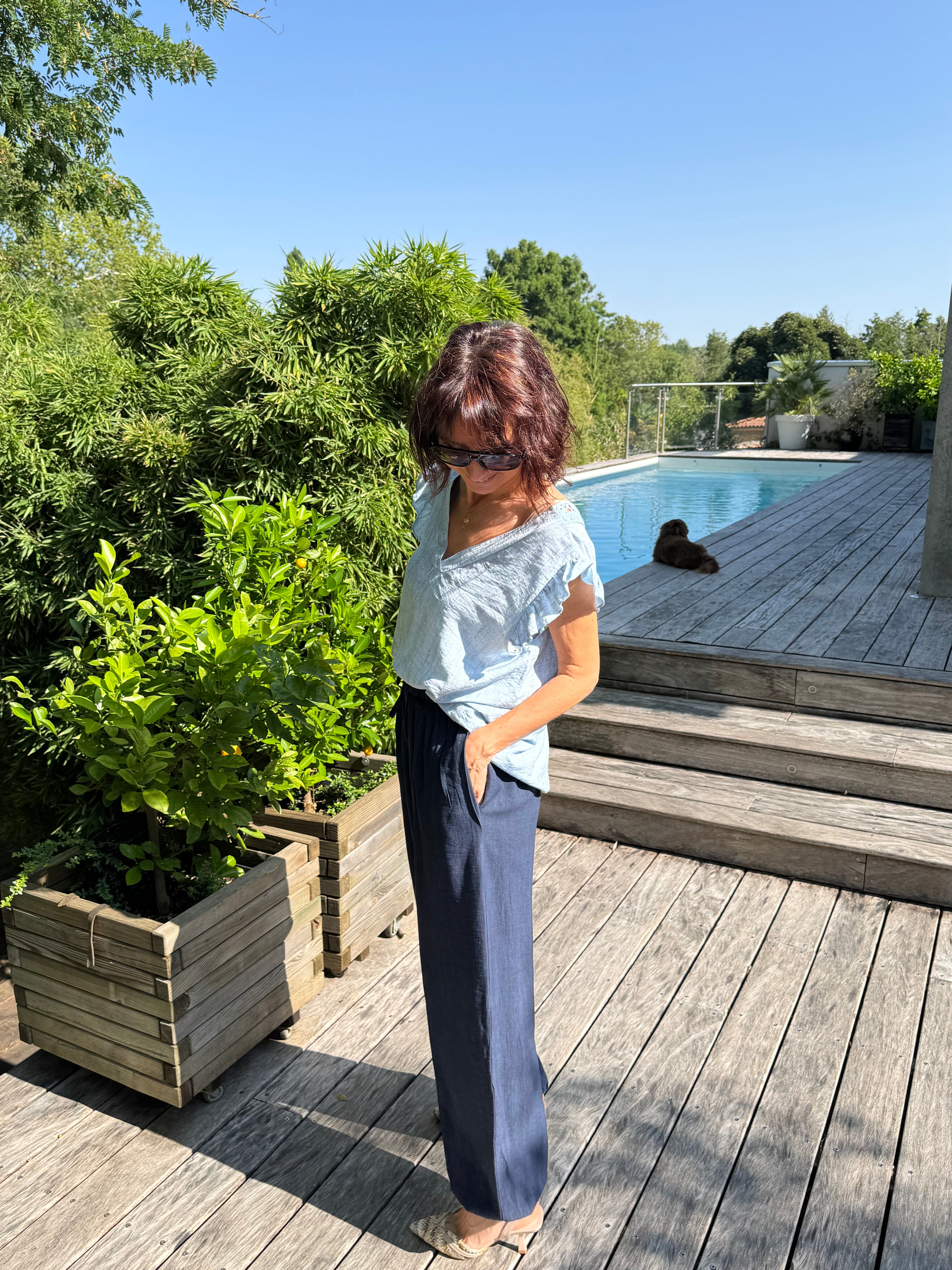 Pantalon Diego Bleu Marine