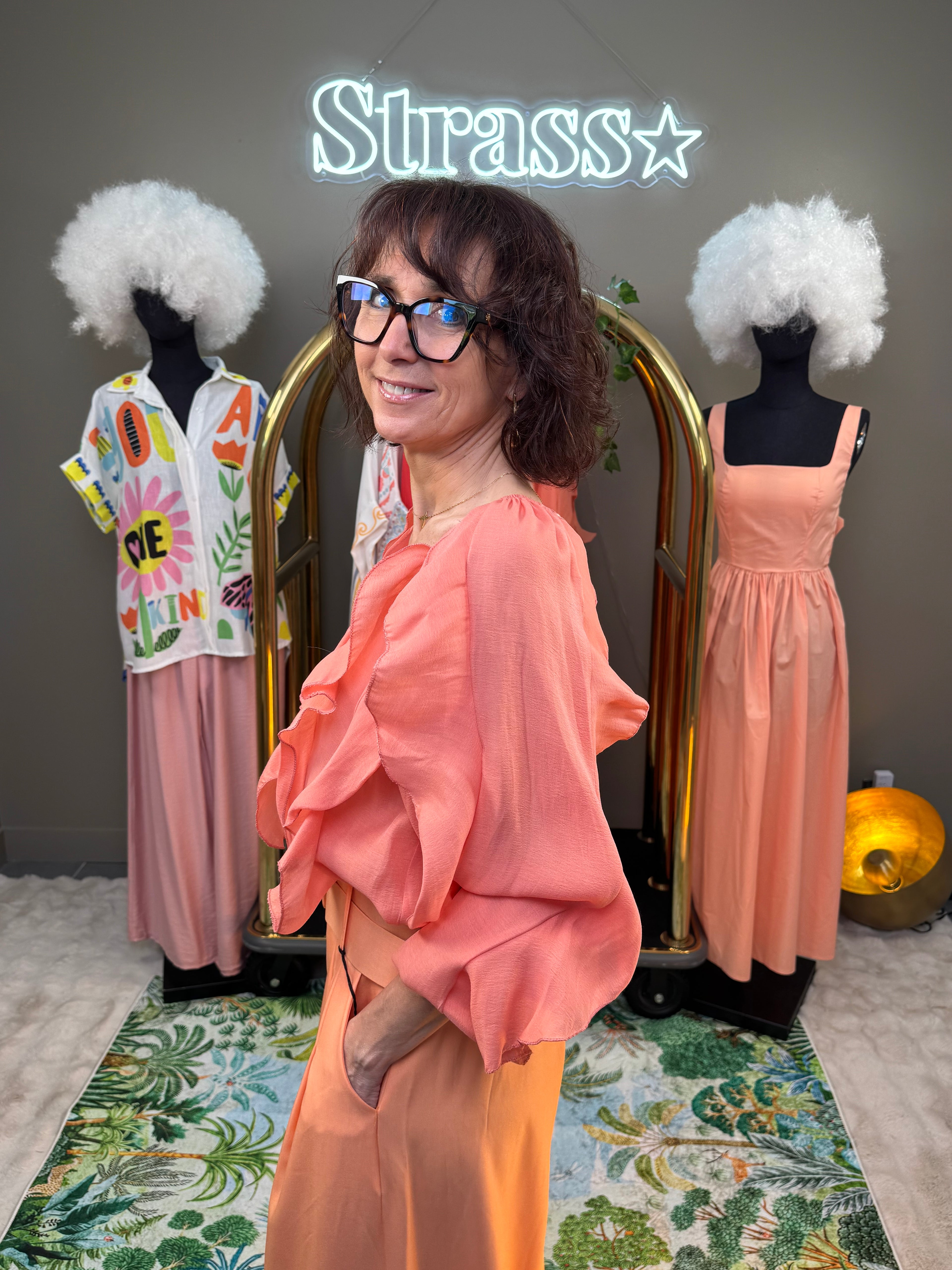 Chemisier Erica Corail