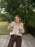 Gilet volage beige