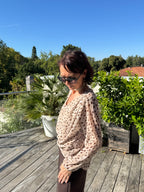 Blouse bichette beige