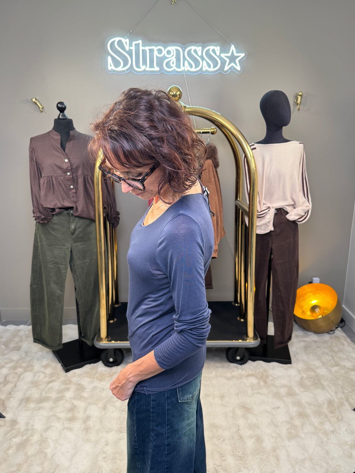 Tout Chaud Viscose et Cachemire Bleu Marine