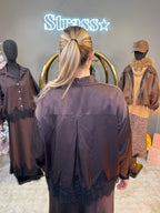 Chemise Satin et Dentelle