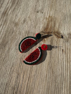 Boucles d'Oreilles Pastèque
