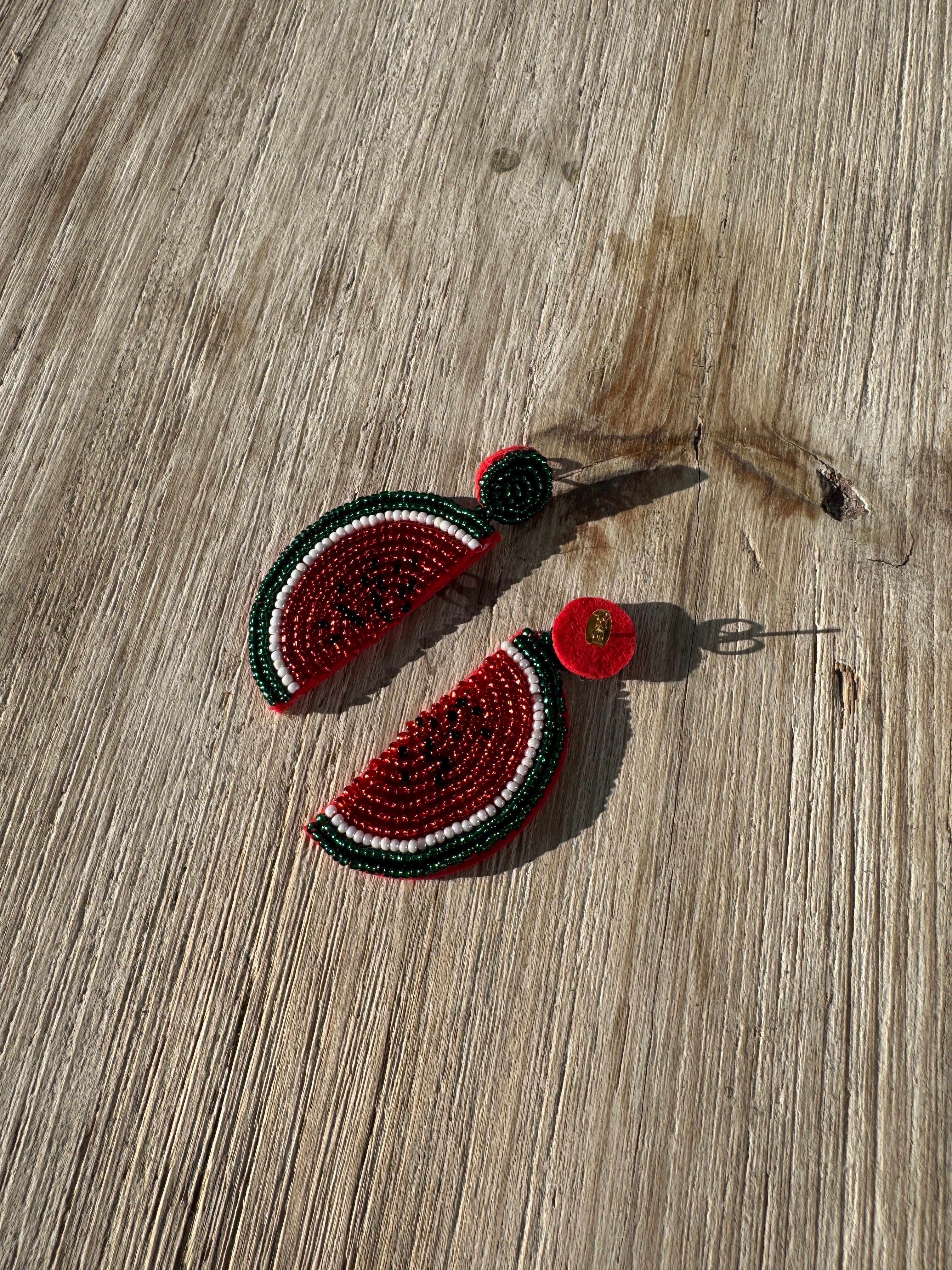 Boucles d'Oreilles Pastèque