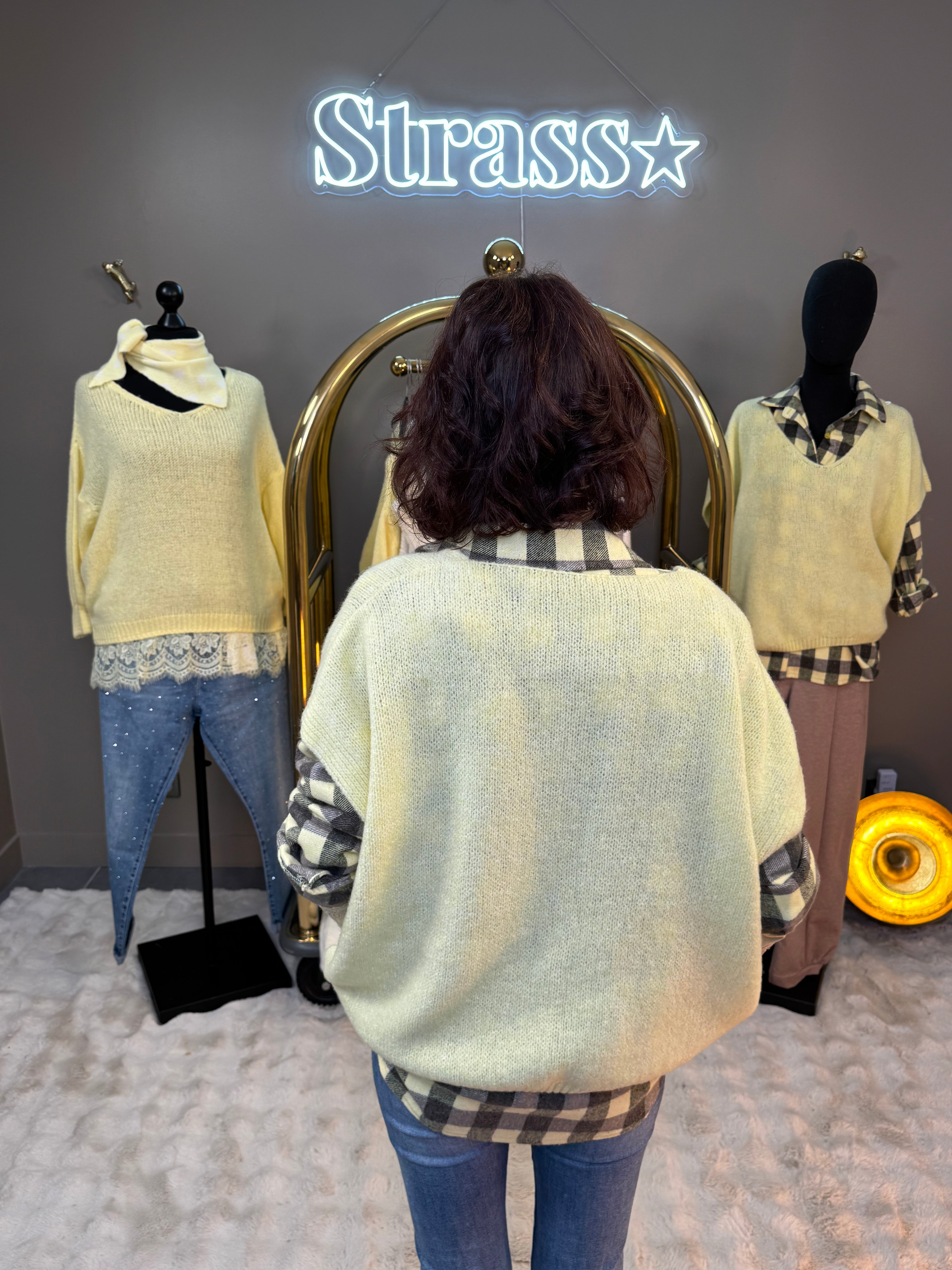 Pull Sans manche Martin Jaune