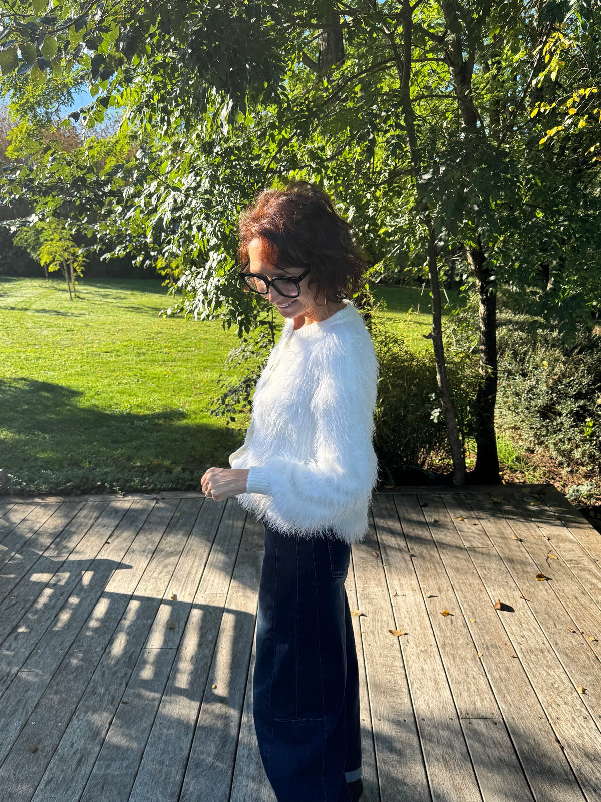 Gilet polux blanc