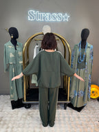 Ensemble Jog sweat + pantalon Kaki