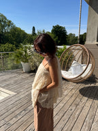 Top Yolande Dentelle Beige