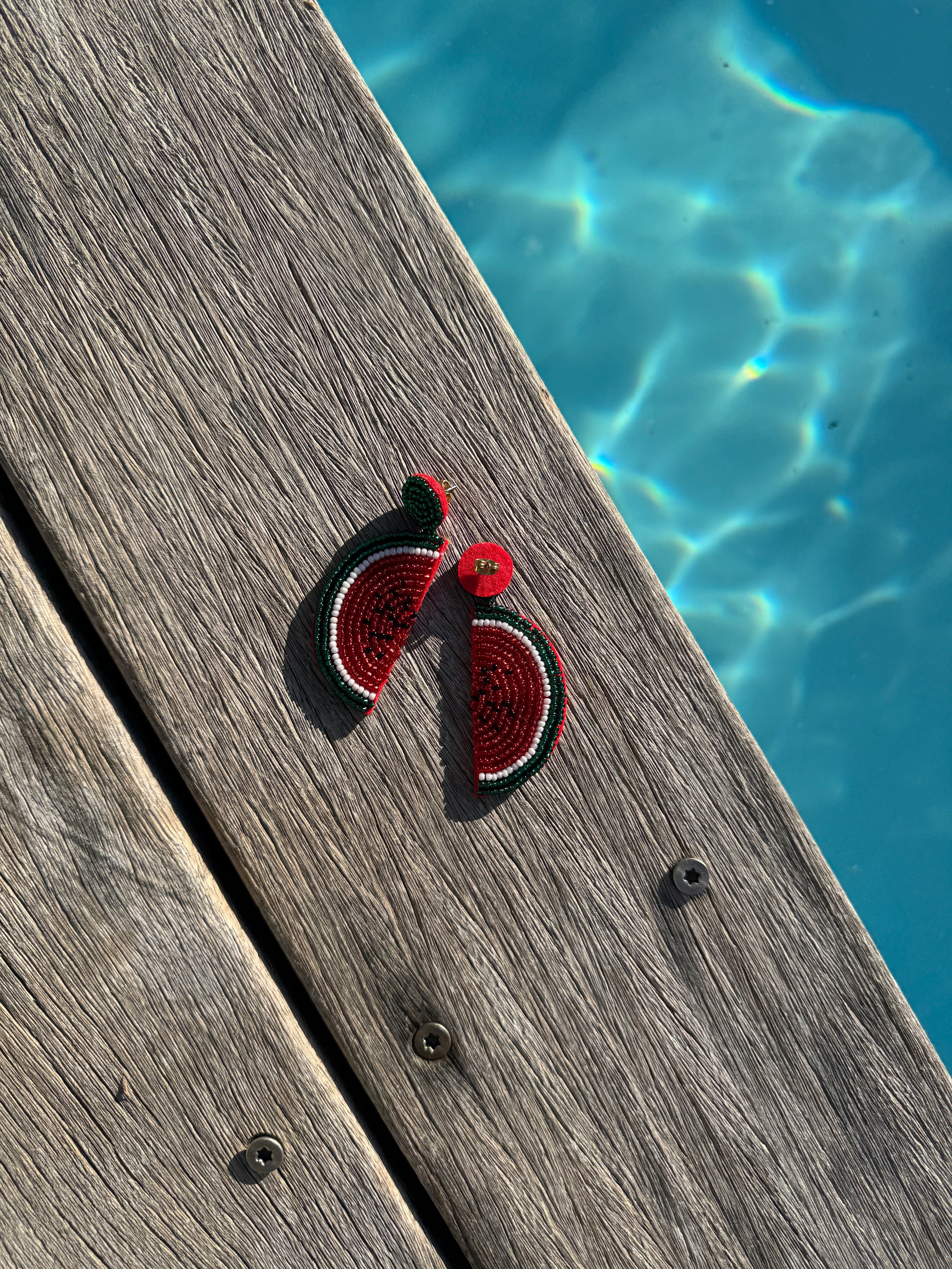 Boucles d'Oreilles Pastèque