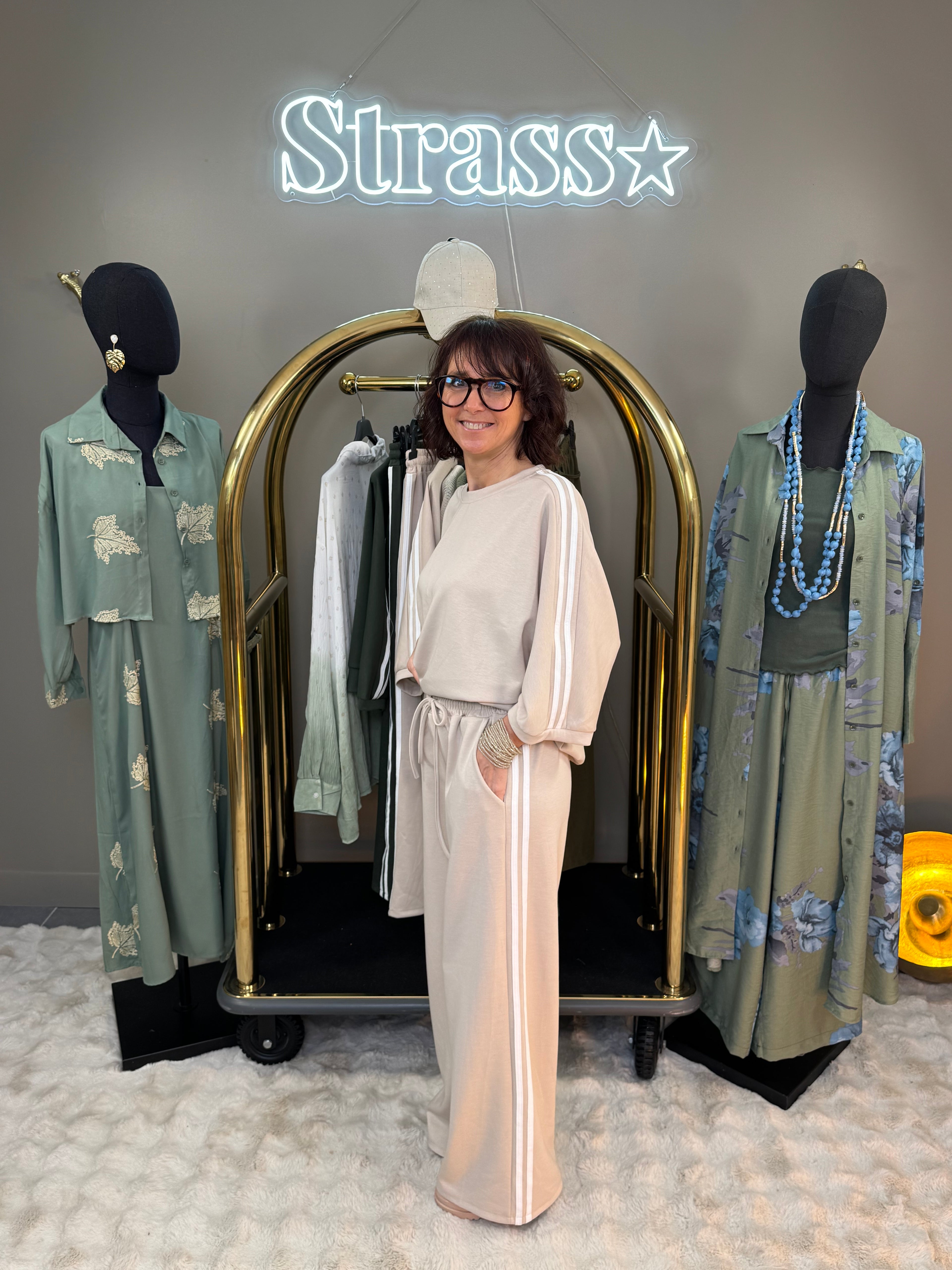 Ensemble Jog sweat + pantalon Beige