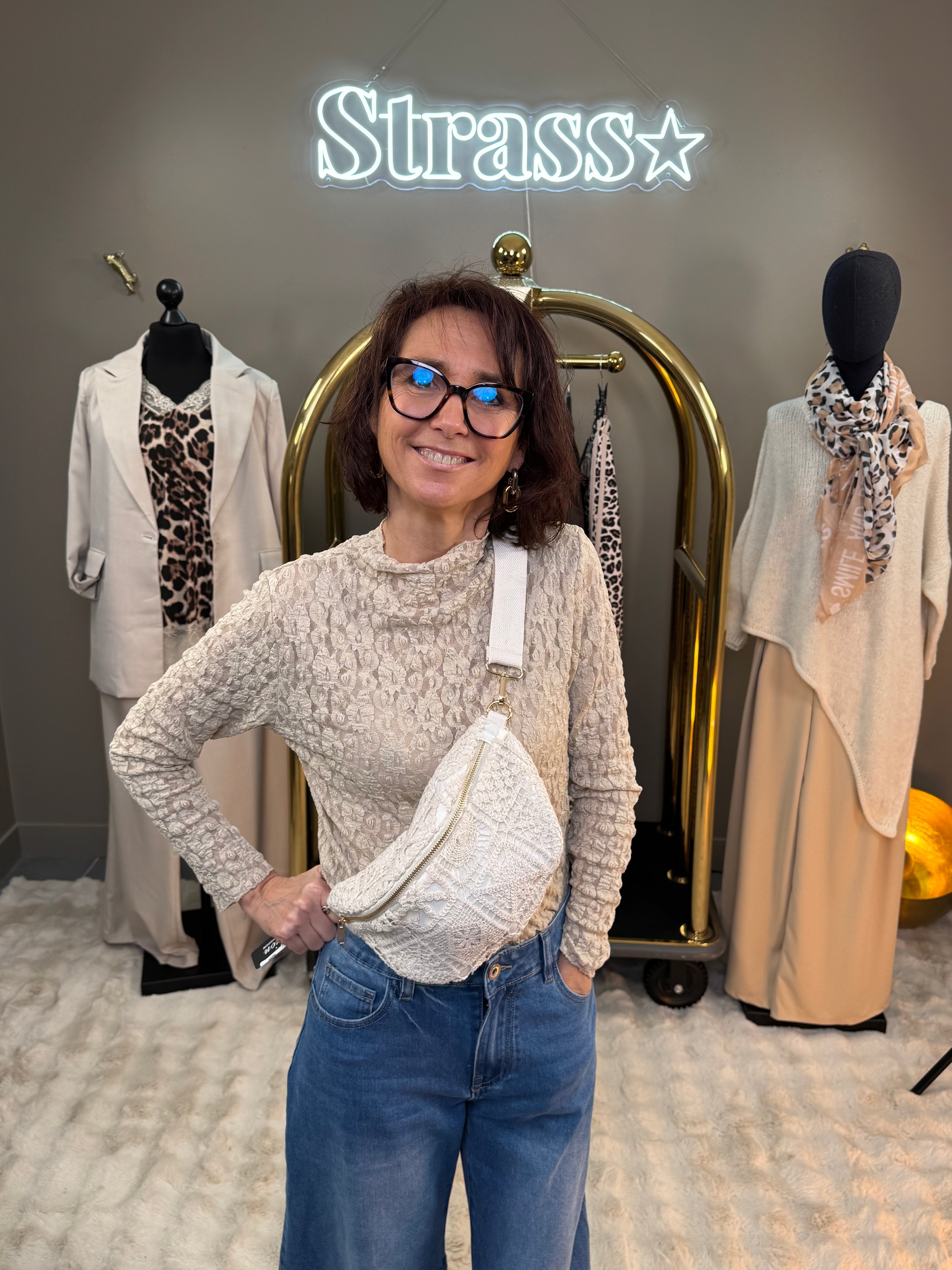 Banane Crochet Beige