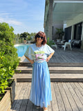 Jupe Rayé Blue