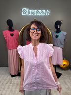 Chemisier Clothilde Rose