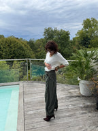 Pantalon toile bulle John kaki