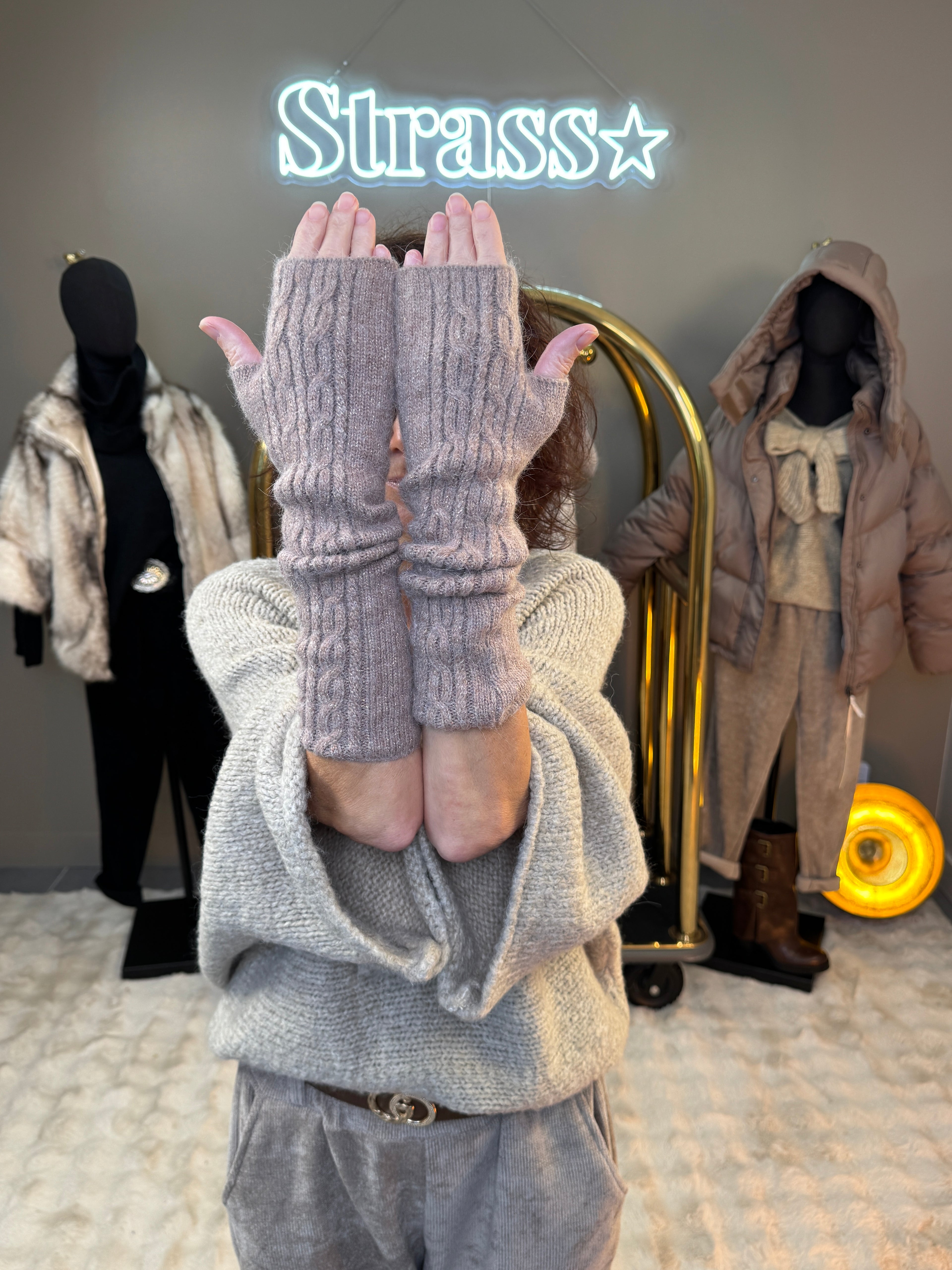 Longue mitaine Taupe