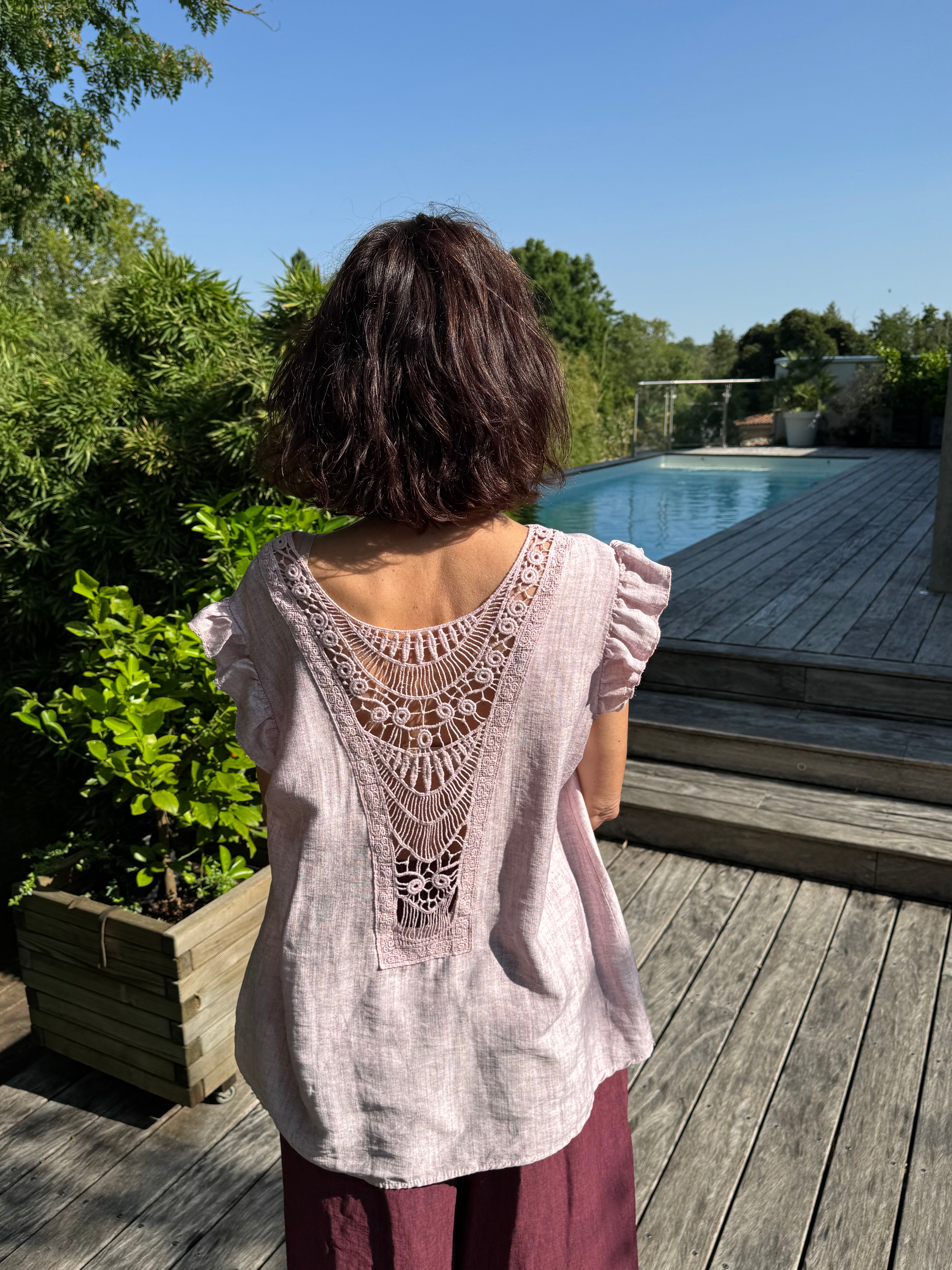 Débardeur Dentelle Diego Rose