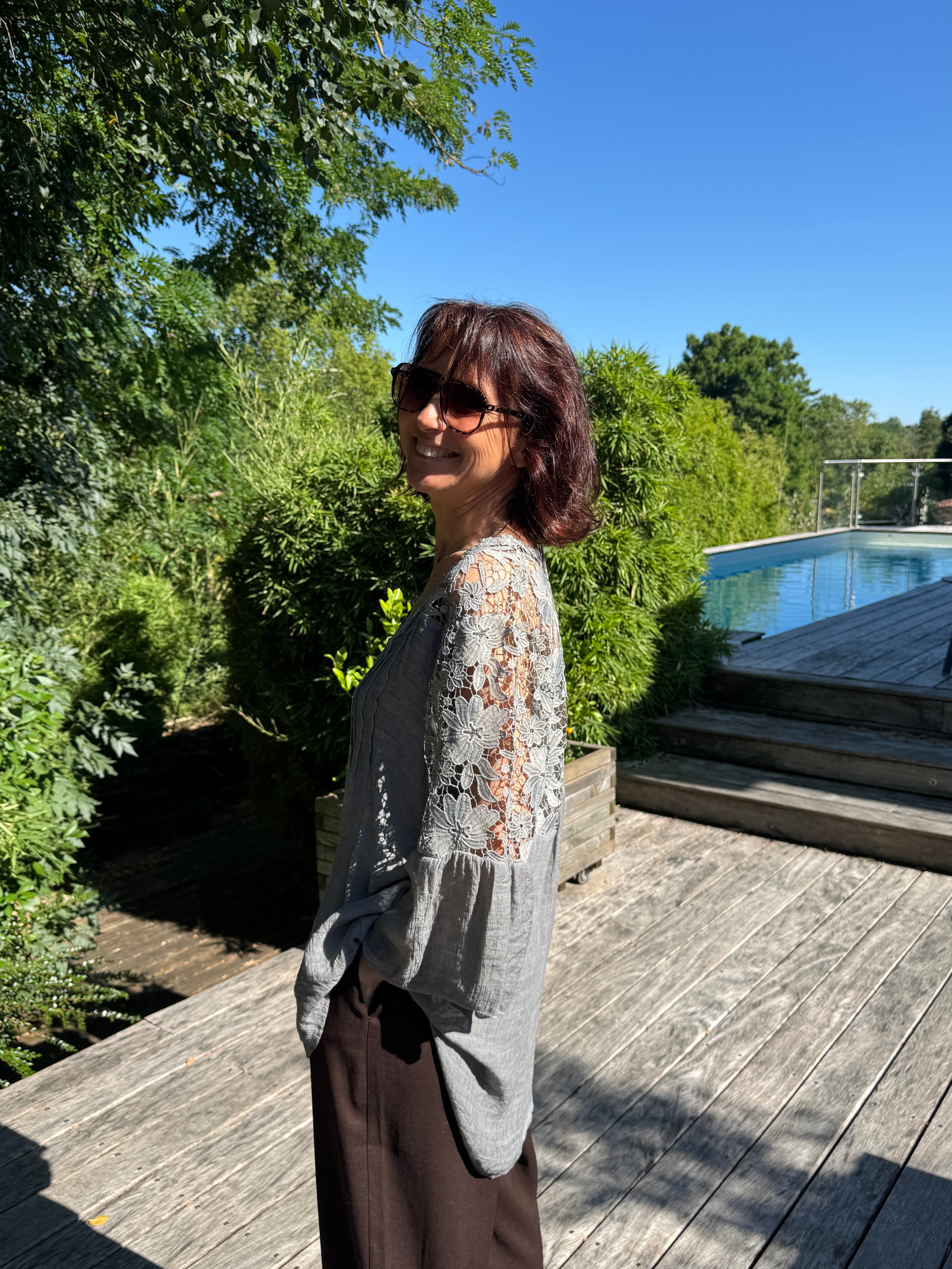 Blouse Toscane Grise