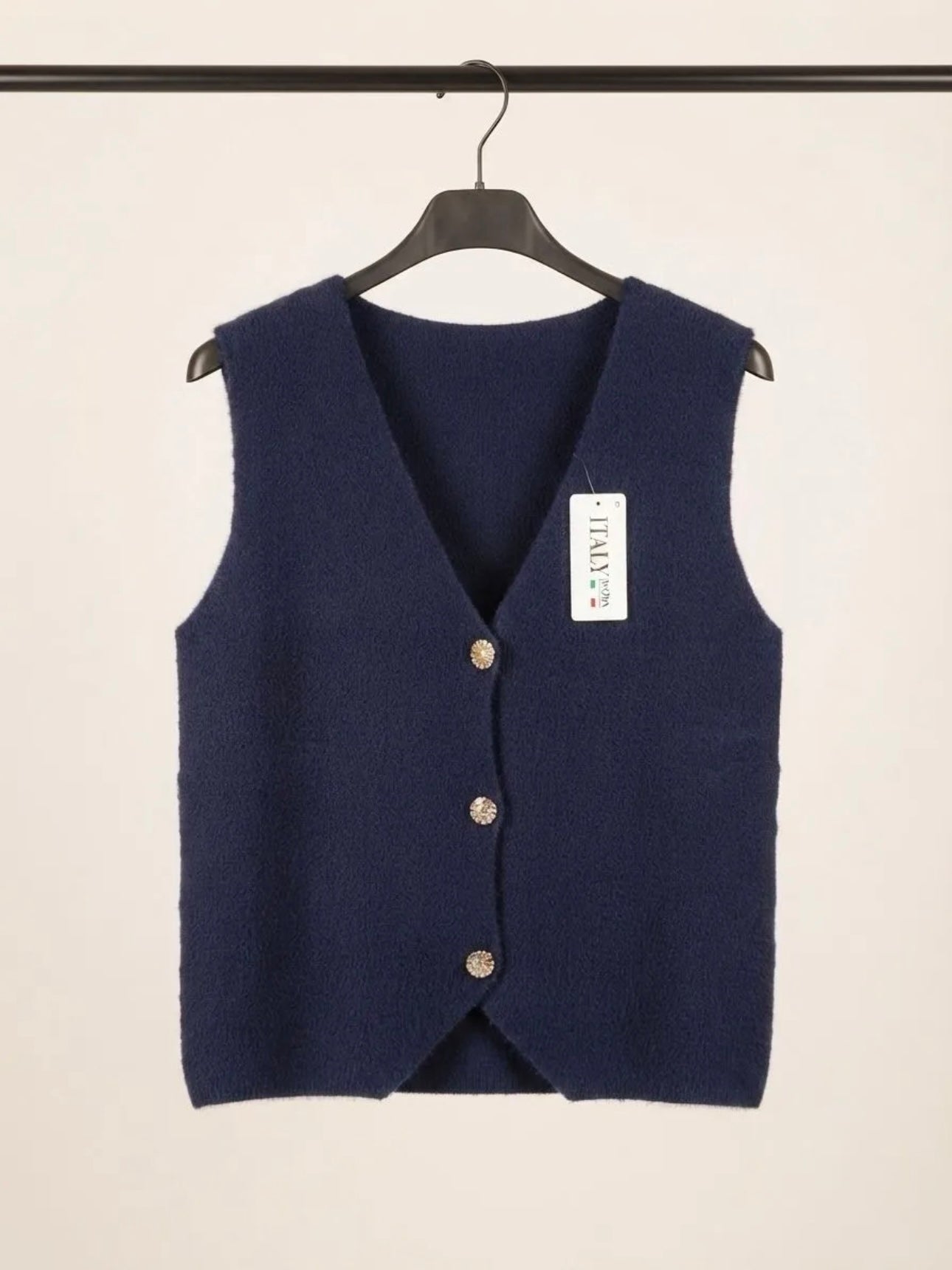 Pull Sans Manche Victoria Bleu Marine