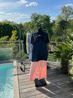 Blouse Broche Sun Bleu Marine