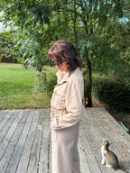 Blouson Suédine Beige