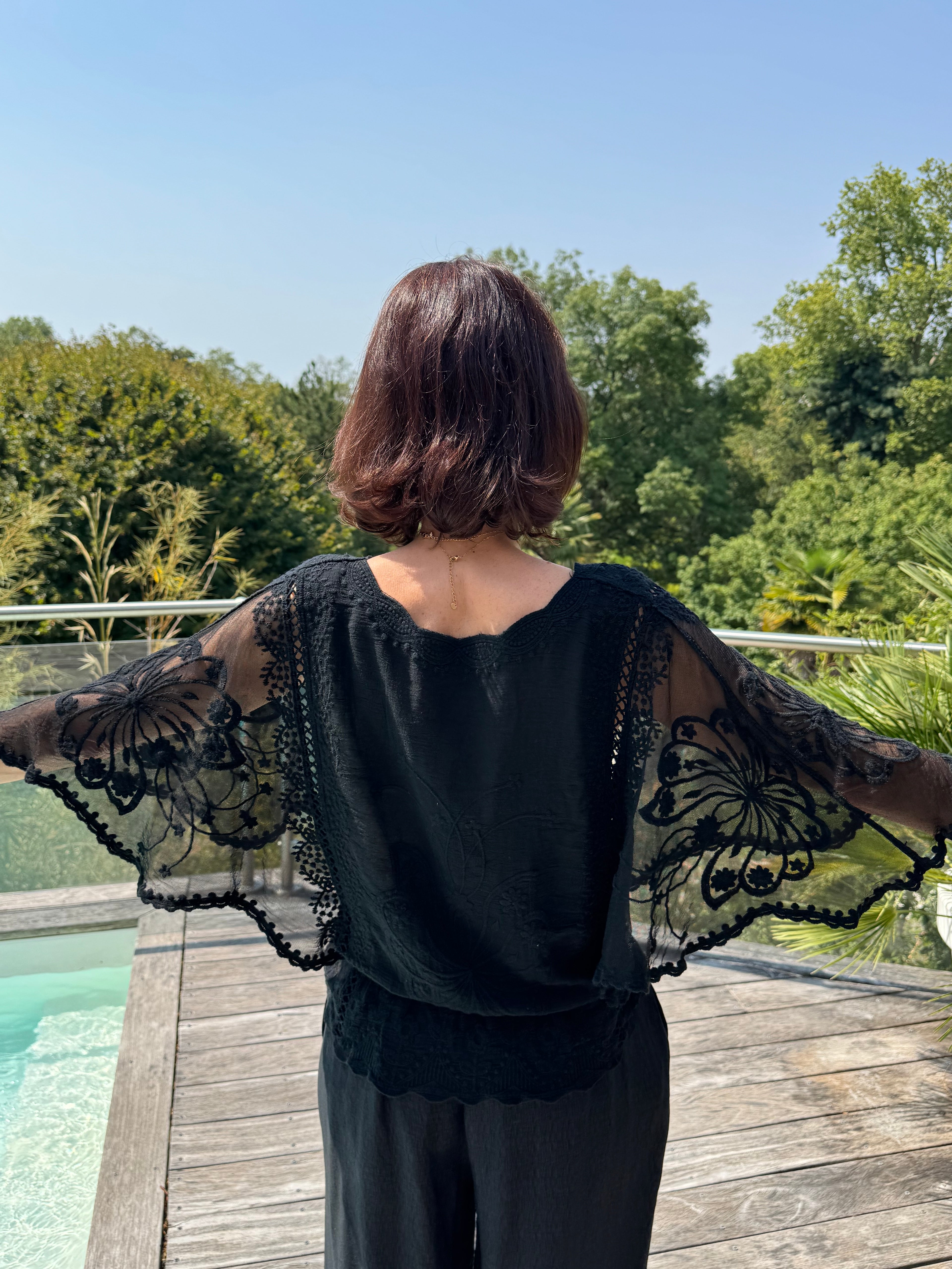 Blouse Papillon Noire