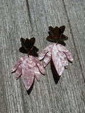 Boucles d’oreilles nénuphar Rose