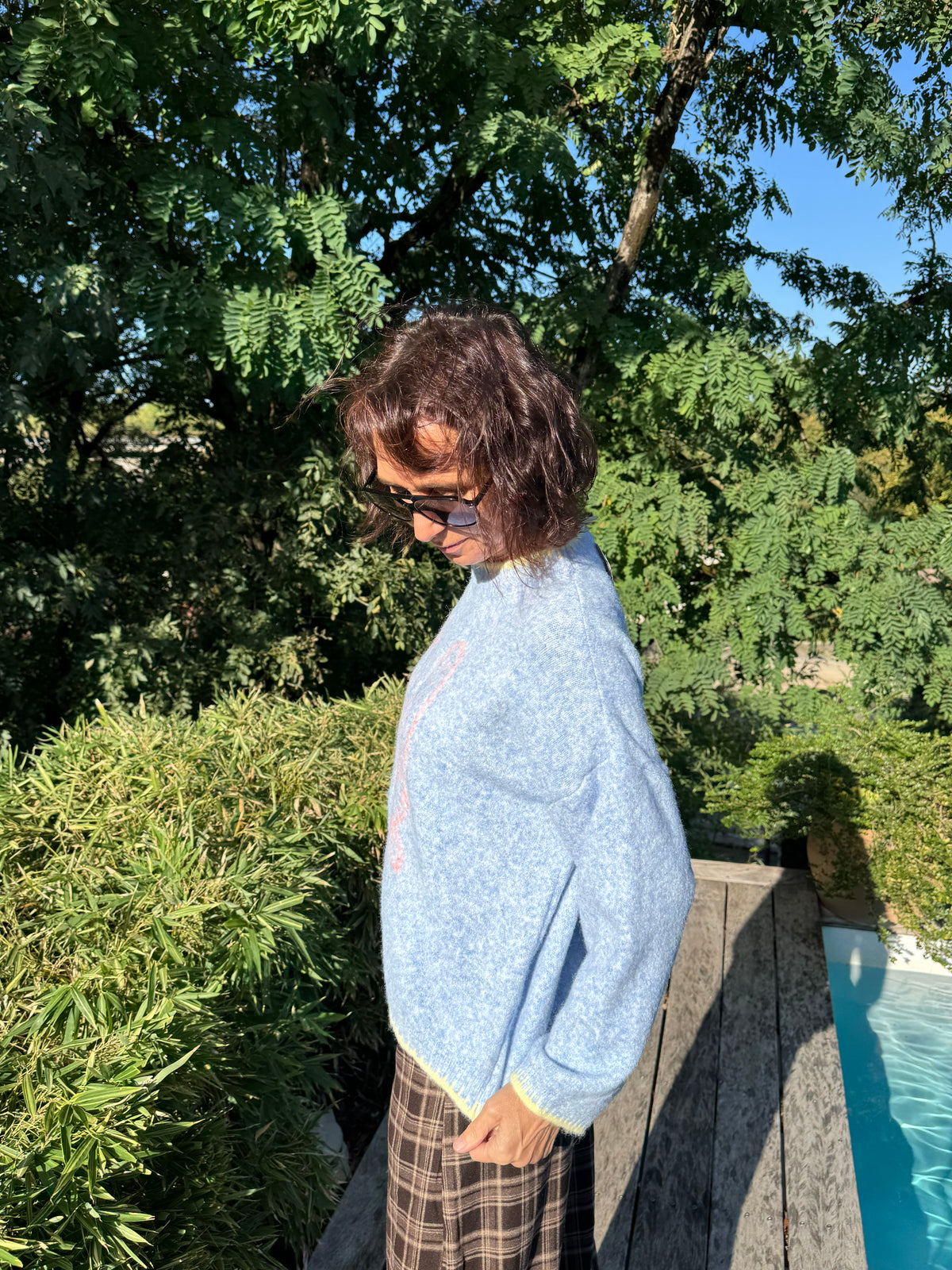 Pull Sardine Bleu Ciel