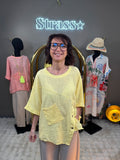 Blouse Pocheta Jaune