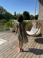 Robe Voile Légère Kaki