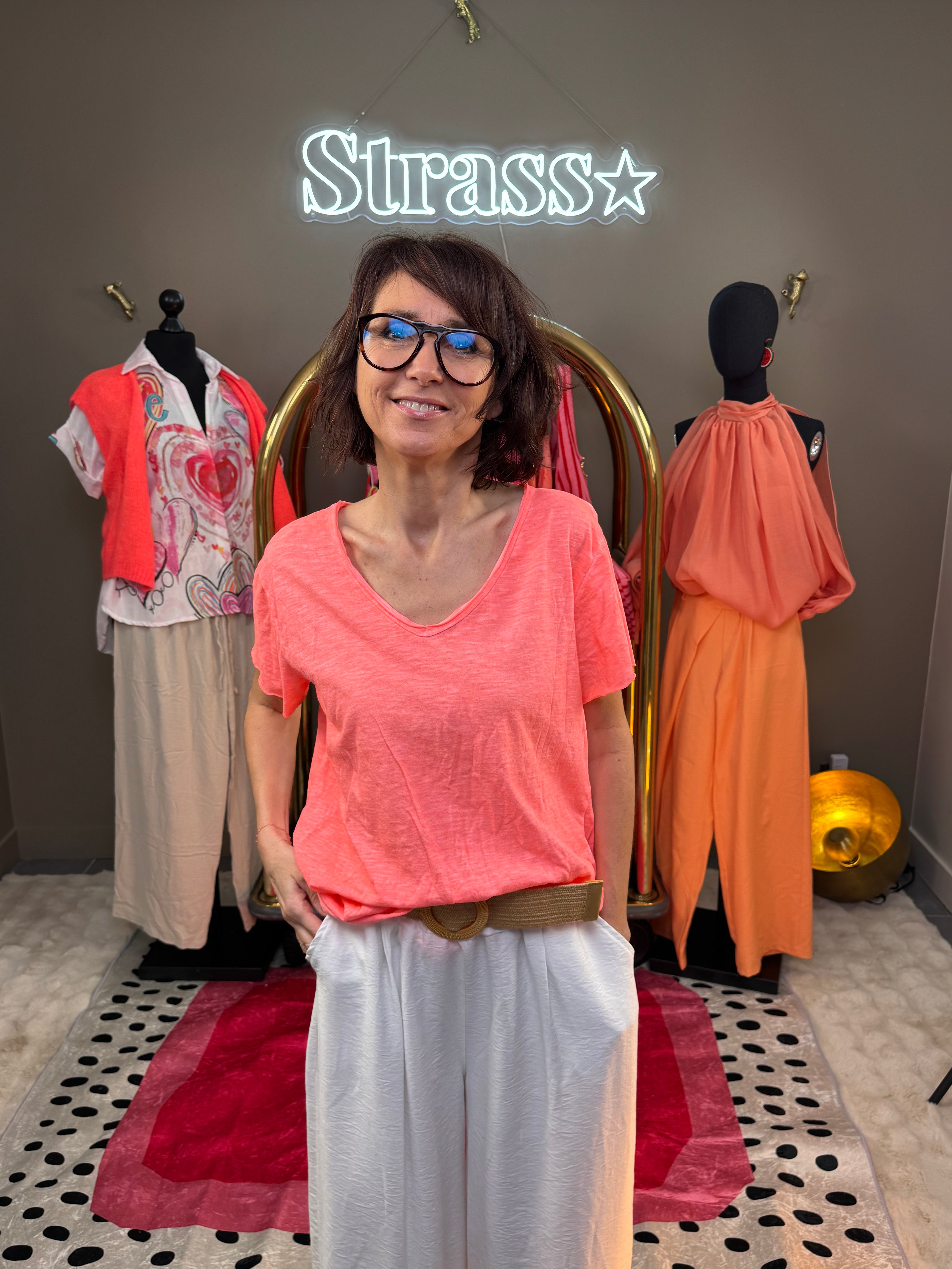 T Shirt Cool Corail Fluo