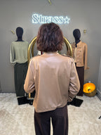 Veste Simili Brandebourg Camel