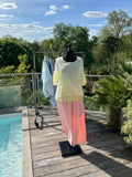 Blouse Soie et Paillettes Jaune