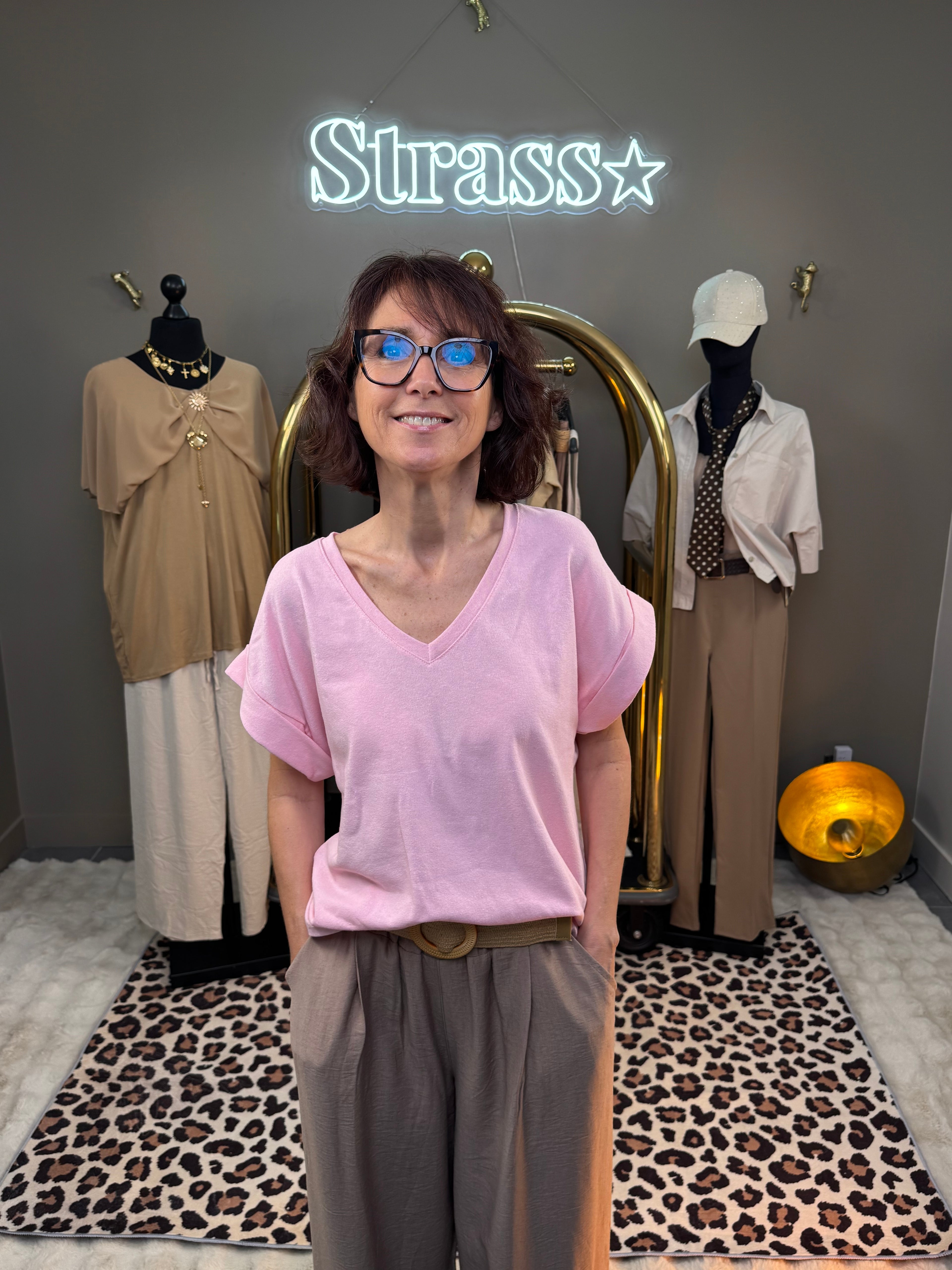 T shirt Épais Rose