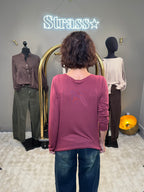 Tout Chaud Viscose et Cachemire Bordeaux