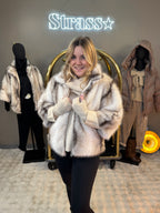 Veste Faux renard Blanc