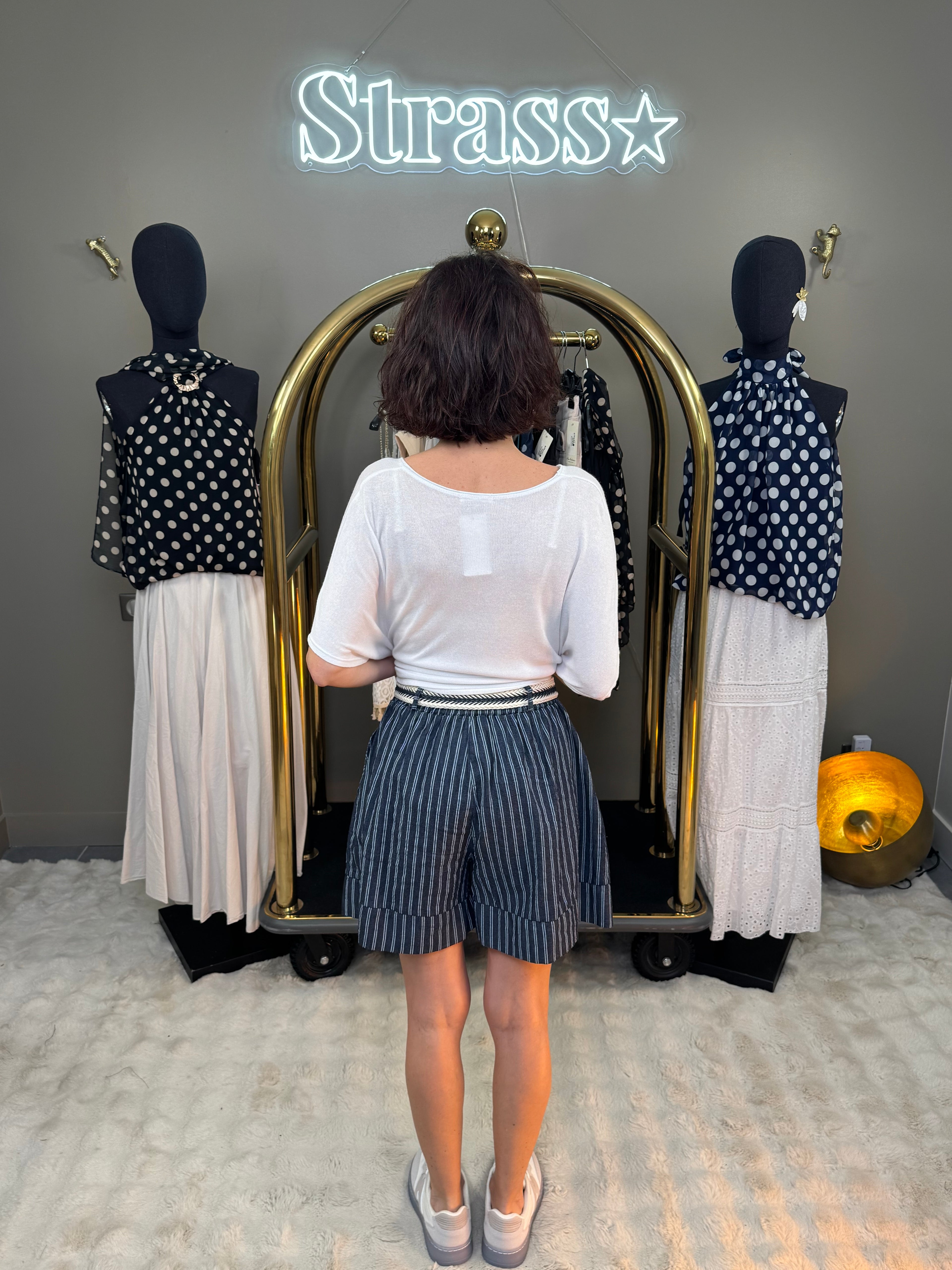 Short Jean Rayé