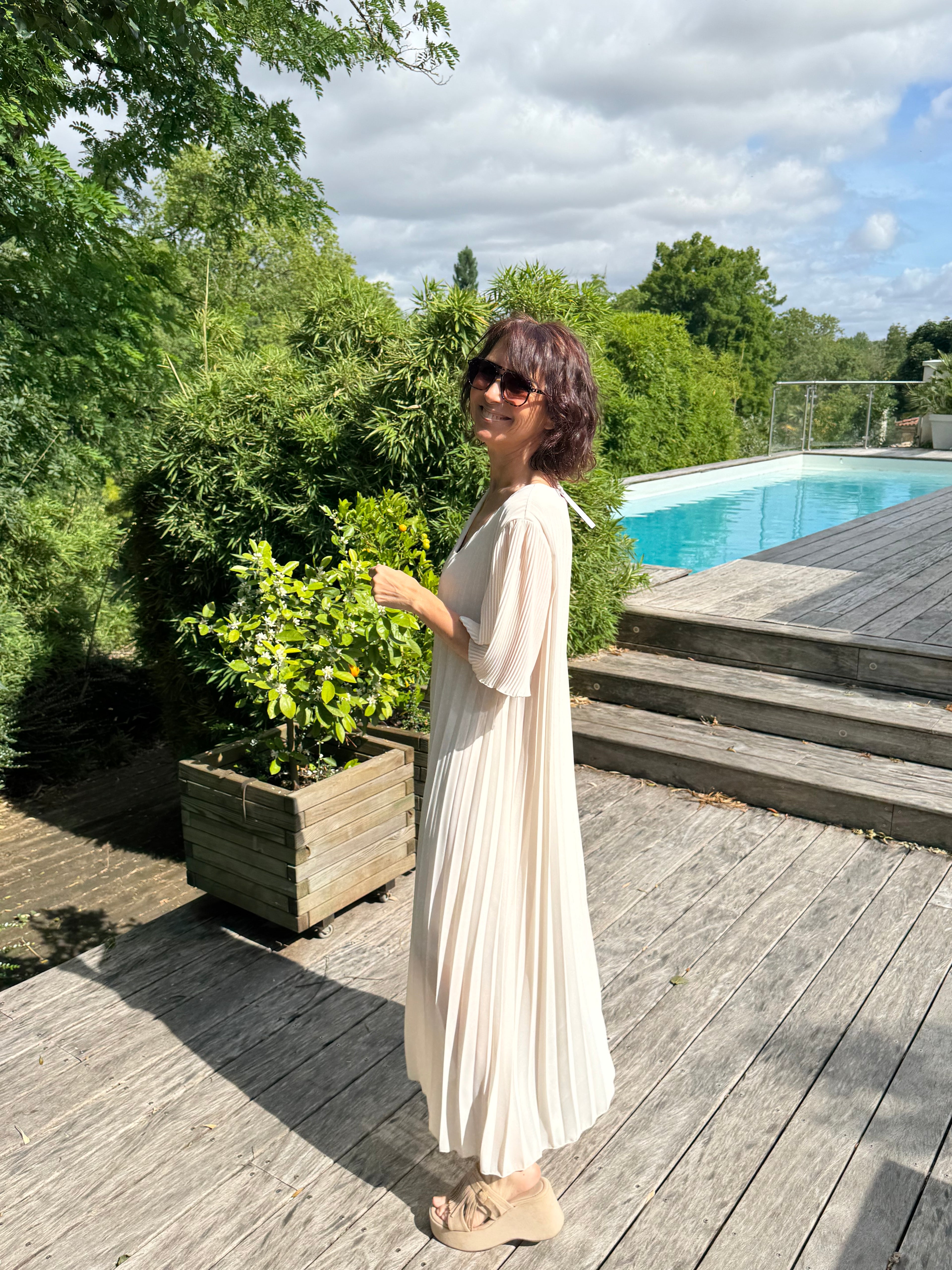 Robe Solange Beige