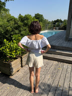 Short Sequins Écru