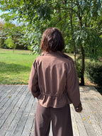 Blouson Suédine Choco