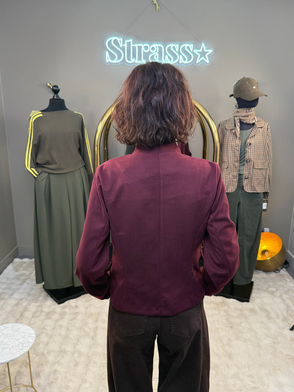 Veste sergent bordeaux