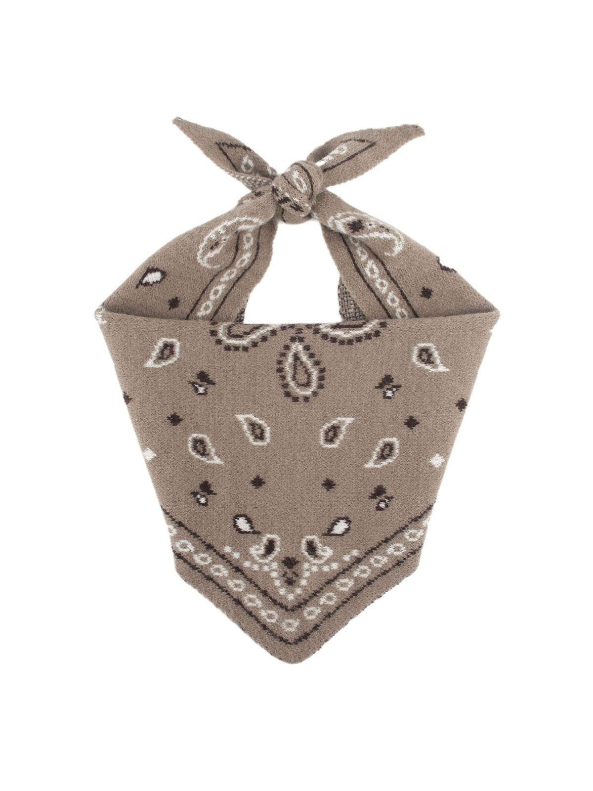 Petit Bandana Tricot Taupe