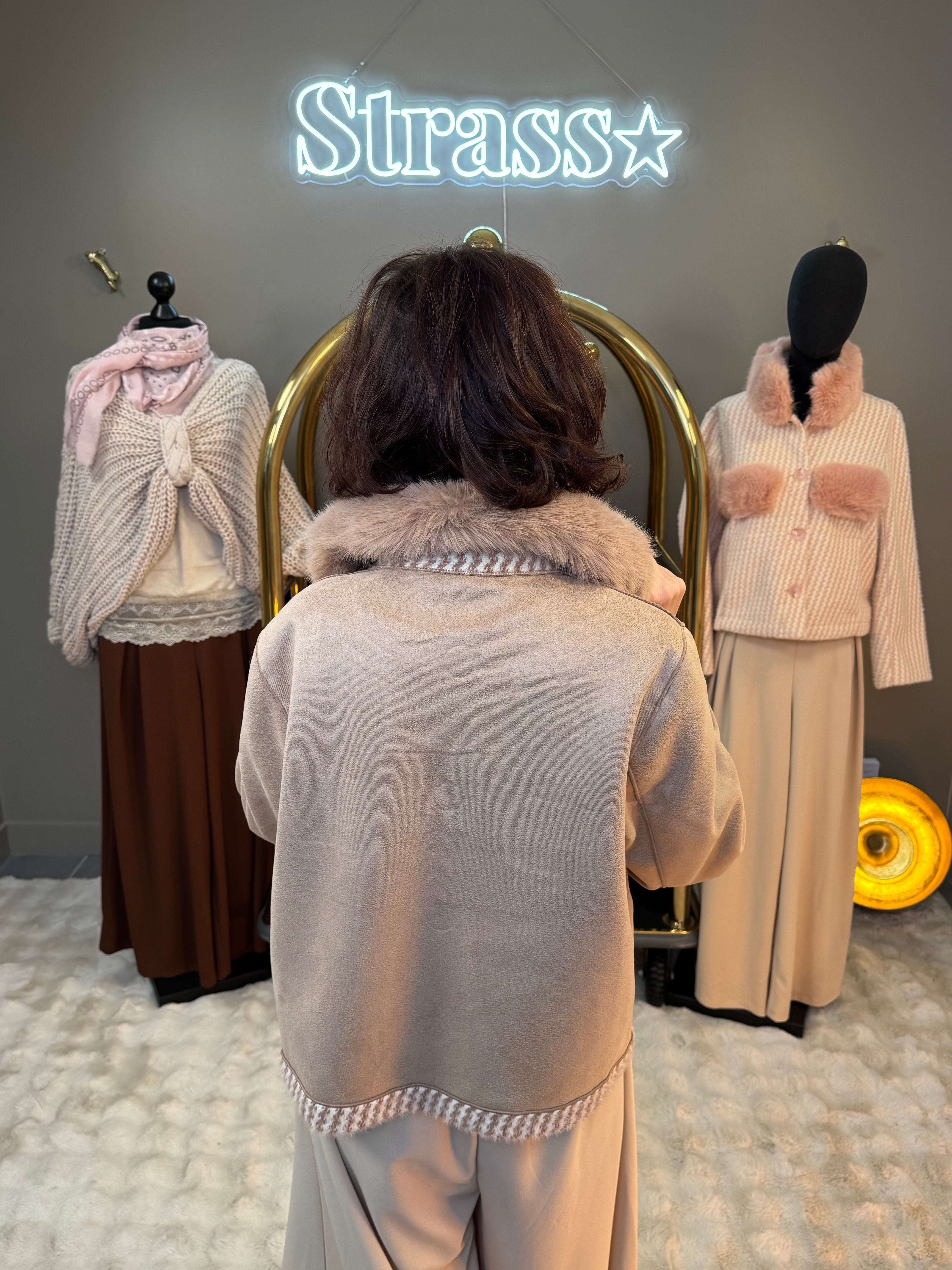 Veste Réversible Johana Camel