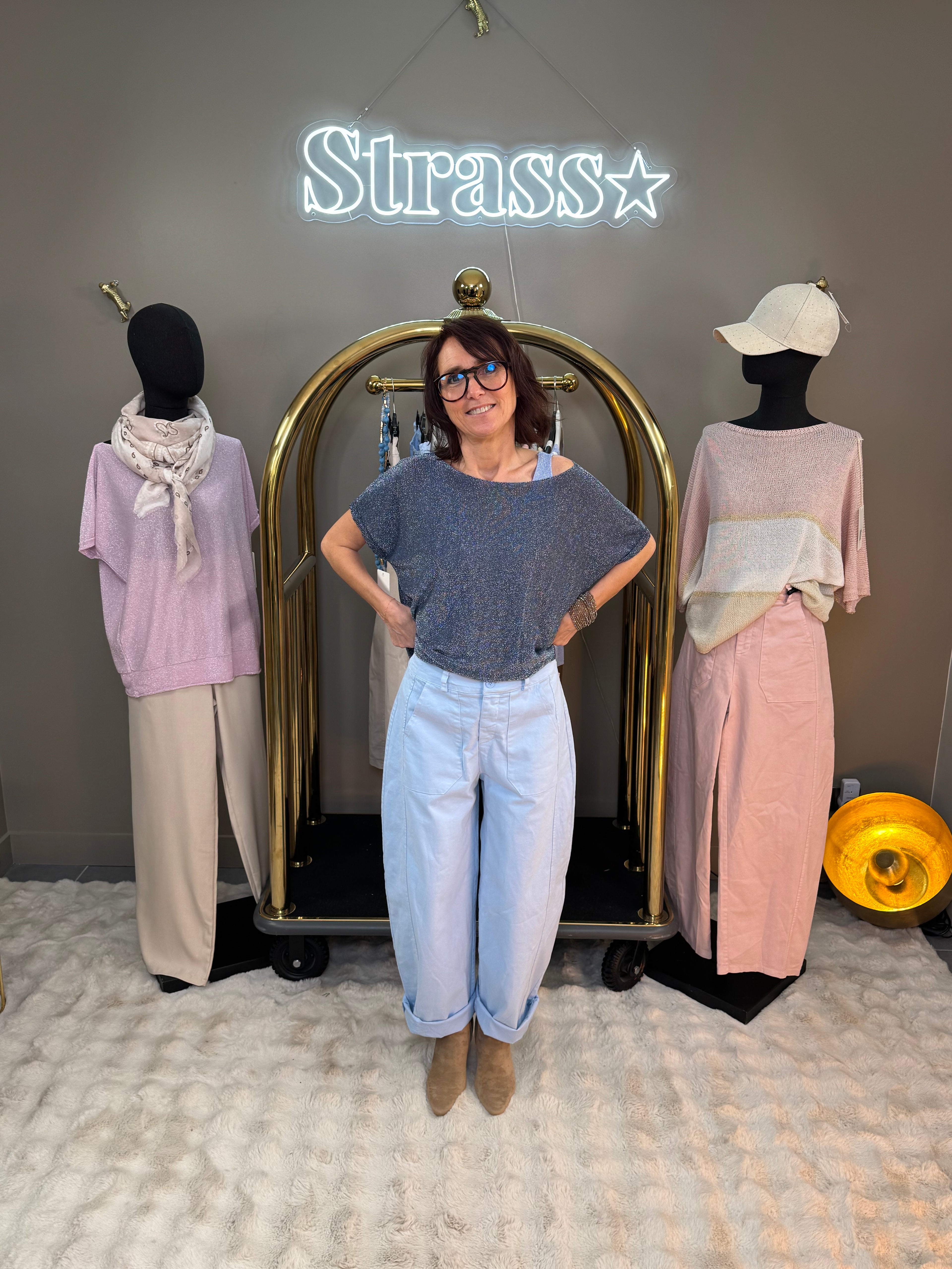 Pantalon Bulle Perfect Bleu Ciel